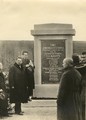 Slavnostní zahájení dopravy 8.12.1927, Pamětní slavnost u tunelu pod Polanou