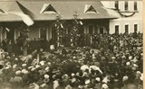 Slavnostní zahájení provozu 8.12.1927  ve stanici Myjava