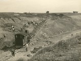 Odvoz sesutého materiálu v km 73