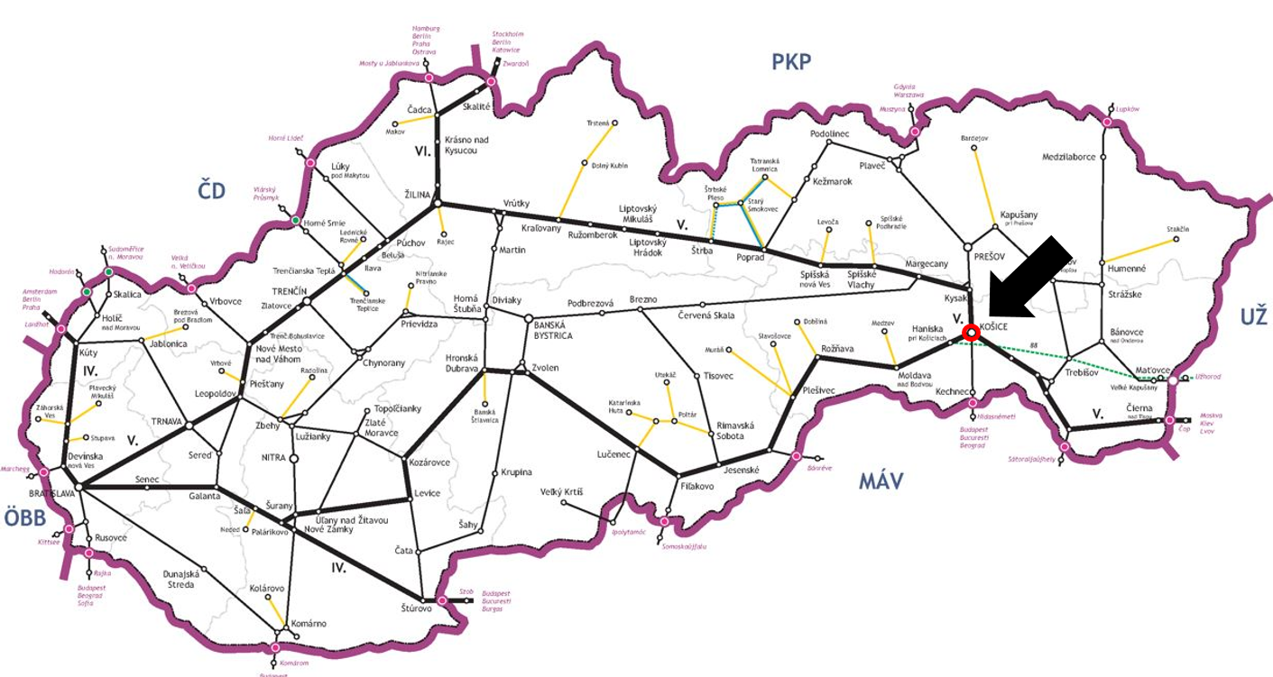 ŽST Košice - rekonštrukcia nástupíšť č. 1, 2, 3 a KRŽZ koľ. č. 11, 9, 8, 7, 6, 5, 3a, 1