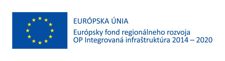 Európska Únia - Európský fond regionálneho rozvoja OP integrovaná infraštruktúra 2014-2020 logo